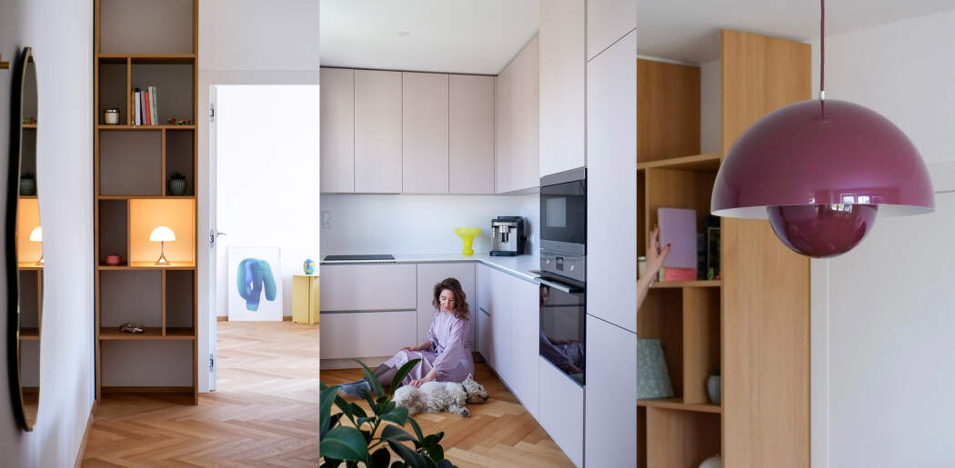 Pastel minimalism in an apartment in the heart of Brno