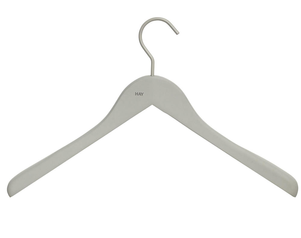 Hay Soft Coat Hanger, Set of 4 - Black, Wide