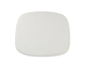 Form Leather Seat Cushion, white