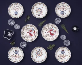 Taika Deep Plate 20 cm, deco white