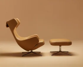 Repos Ottoman, leather
