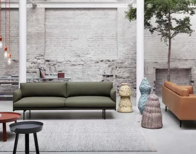 Outline Sofa w. Chaise Longue, leather