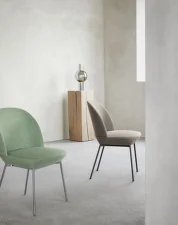 Oslo Side Chair, Ocean 32/chrome