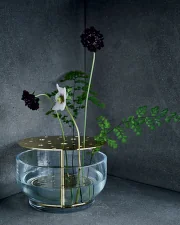 Ikebana Vase Large, brass