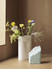 Ridge Vase H48, beige