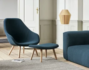 AAL 92 Lounge Chair Lacquered Oak, Steelcut Trio 133