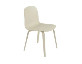 Visu Chair Wood Base, sand, STK
