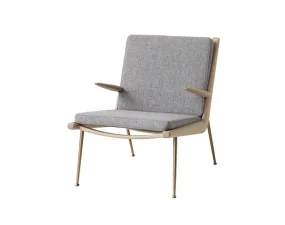 Boomerang HM2 Lounge Chair, oak/Hallingdal 130