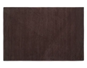 Row Rug Large, dark brown