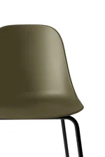 Harbour Side Chair Steel Base, olive