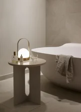 Carrie Portable Table Lamp, brass