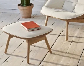 Uchiwa Ottoman, lacquered oak, Bolgheri LGG60/Sense Nougat