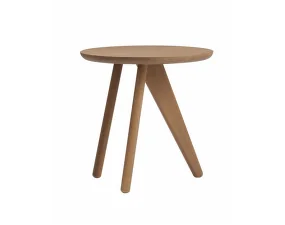 Fin Side Table, light smoked oak