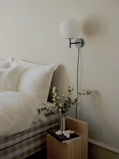Lantern Wall Lamp Small, opal glass