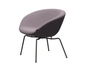 Pot™ Lounge Chair, brown bronze/white purple