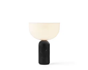 Kizu Portable Table Lamp, black marble