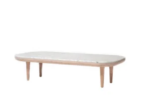 Fly SC5 Coffee Table, white oak/Bianco Carrara