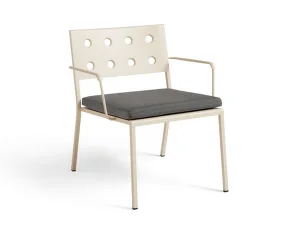 Balcony Lounge Chair & Armchair Cushion, black pepper