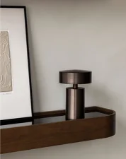 Epoch Shelf 79, dark stained oak