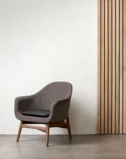 Harbour Lounge Chair, dark stained oak / Dakar 0311