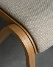 Ready Dining Chair Seat Upholstered, natural oak/Bouclé 02