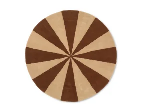 Arch Tufted Rug L, dark brick/off-white