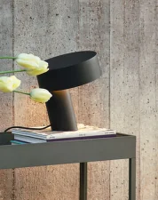 Slant Table Lamp, soft black