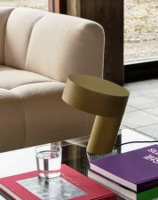 Slant Table Lamp, khaki green