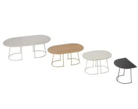 Airy Coffee Table Half Size, black