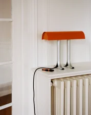 Anagram Table Lamp, charred orange