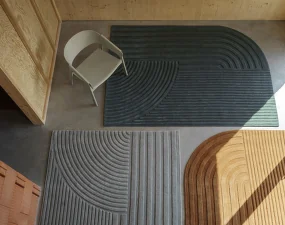 Relevo Rug 170x240, dark green