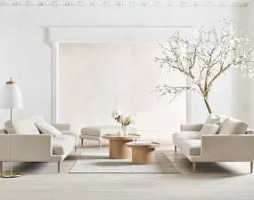 Veneda 2.5-seater Sofa, white oak / Ascot beige