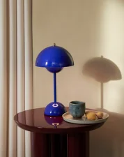 Flowerpot VP9, cobalt blue