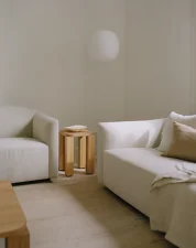 Atlas Stool, natural oak