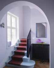 Arced Mirror 80x55, light lilac