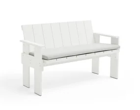 Crate Dining Bench Seat Cushion, sky grey