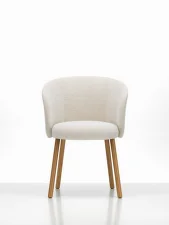 Mikado Armchair Natural Oak, ivory/pearl
