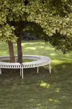 Palissade Park Bench set of 2, sky grey