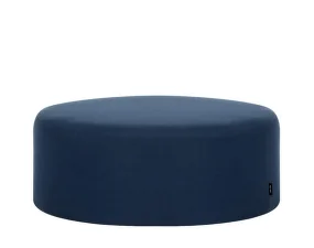 Folk Pouf Wide, evening blue