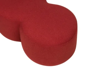 Umbo Pouf, poppy red