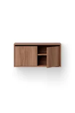 Cabinet Low w. Doors, walnut