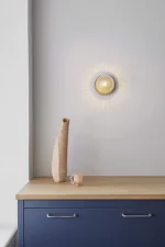 Liila 1 Wall/Ceiling Light Medium, nordic gold/optic clear