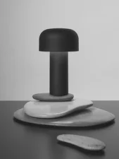 Bellhop Battery Table Lamp, matte black