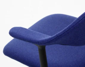 Mynt Office Chair Upholstery with castors, electric blue/black