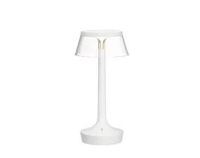 Bon Jour Unplugged Table Lamp, white/transparent