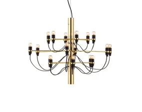 2097/18 Suspension Clear Bulbs, brass