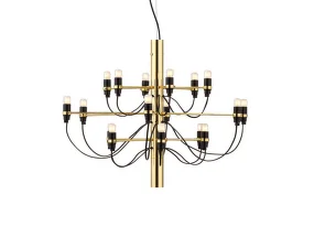 2097/18 Suspension Frosted Bulbs, brass
