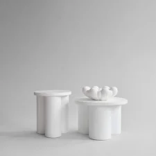 Big Foot Side Table Tall, bone white