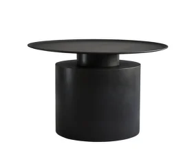 Pillar Table Low, burned black