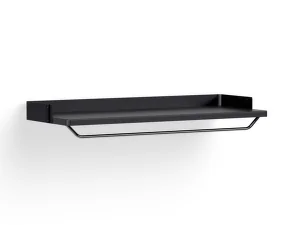 Pier System Shelf with Hanger, black